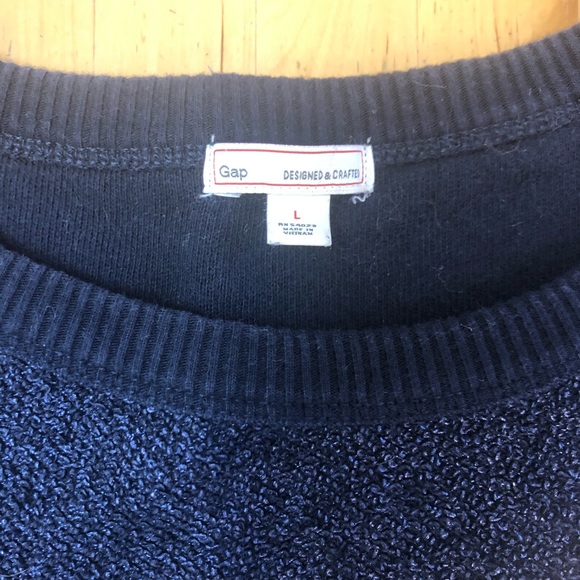 GAP Navy Blue Sweatshirt in Shimmer Knit - Picture 5 of 5